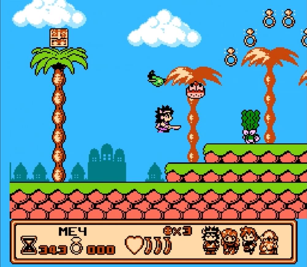 Banana Prince - геймплей игры Dendy\NES